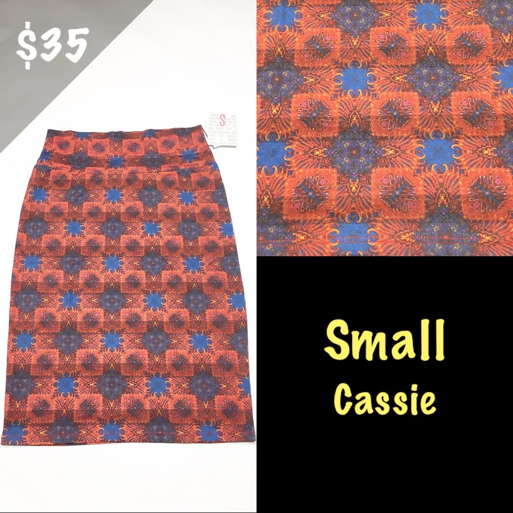 NWT LuLaRoe Small Cassie Skirt Geometric